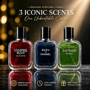 Iconic Man Combo - 3×30 ML | Dior Sauvage + Bleu De Chanel + Vampire Blood